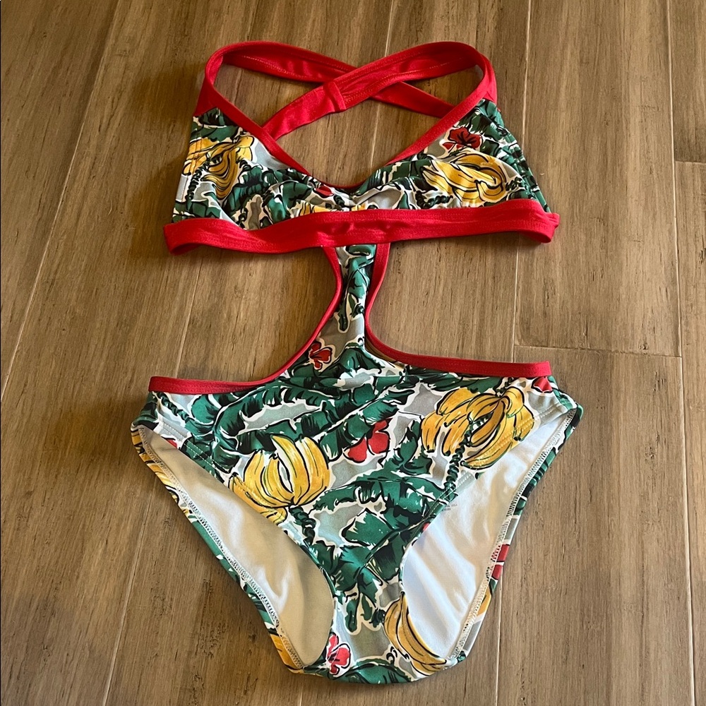 Fables by Barrie One Piece Swimsuit Swim XS Bananas